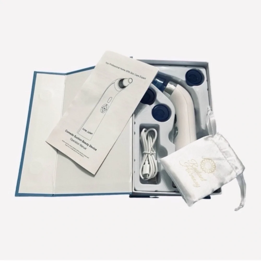 NEW Blackhead Remover Vacuum and Wrinkle Smoother Blue White